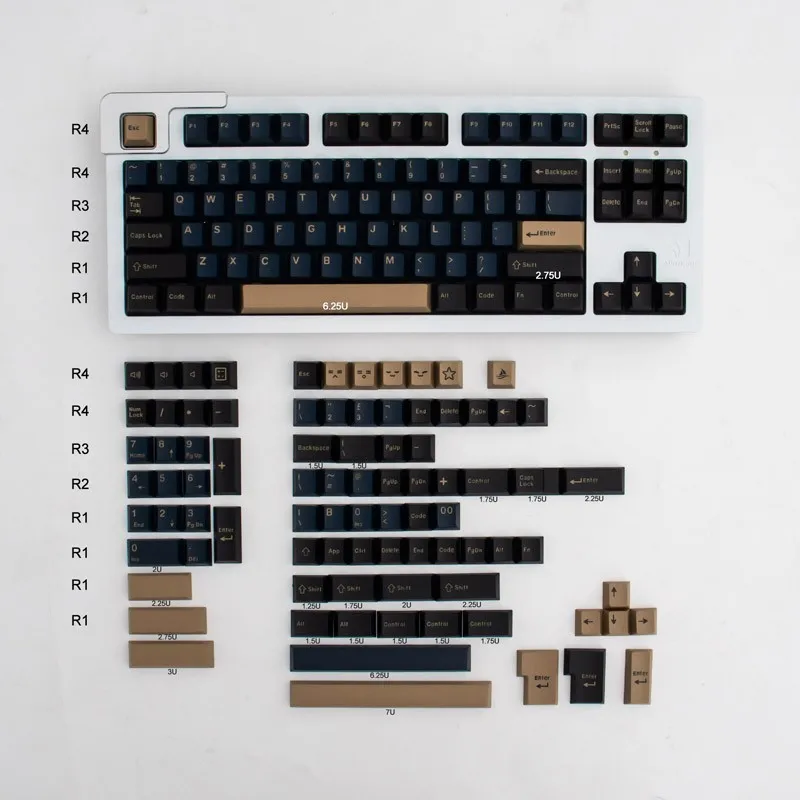 GMK Blue Samurai Keycap Aifei Cherry оригинальная механическая клавиатура по индивидуальному