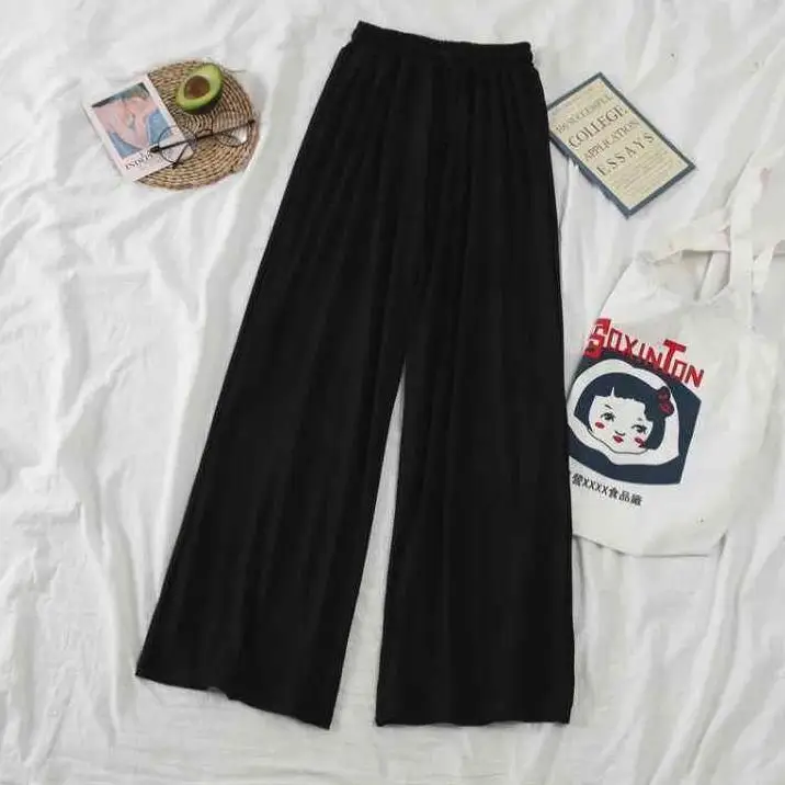 Пижама женская из мягкого хлопка комплект 2 предметов повседневный топ с круглым