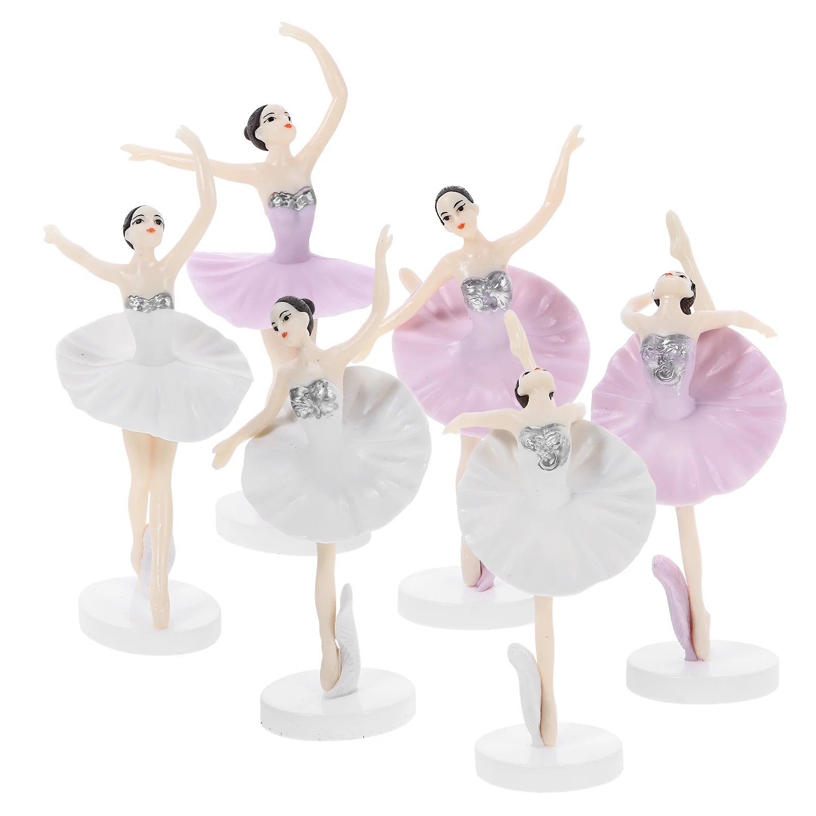 

6 шт. пластиковые фигурки балерины, очаровательные топперы для торта на день рождения, торт и десерты, украшение для торта для девочек, реквизит на день рождения
