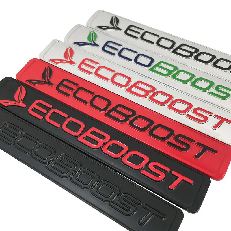 

For Ford Focus 2 3 4 Fiesta Kuga Escape Mondeo Edge Ecosport Accessories Car Styling 3D Ecoboost Logo Sticker Emblem Decal Badge
