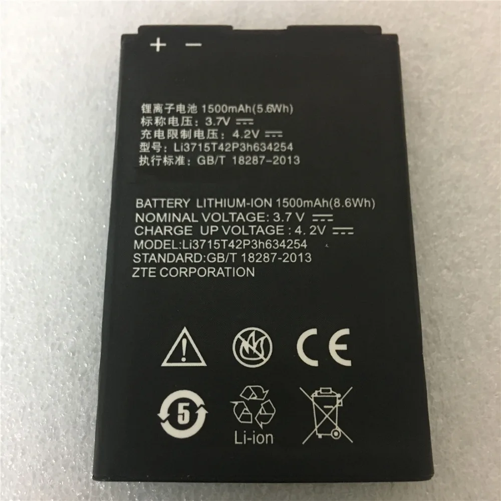 Аккумулятор Li3715T42P3h634254 для ZTE Leo Q1 3 7 в 1500 мАч |