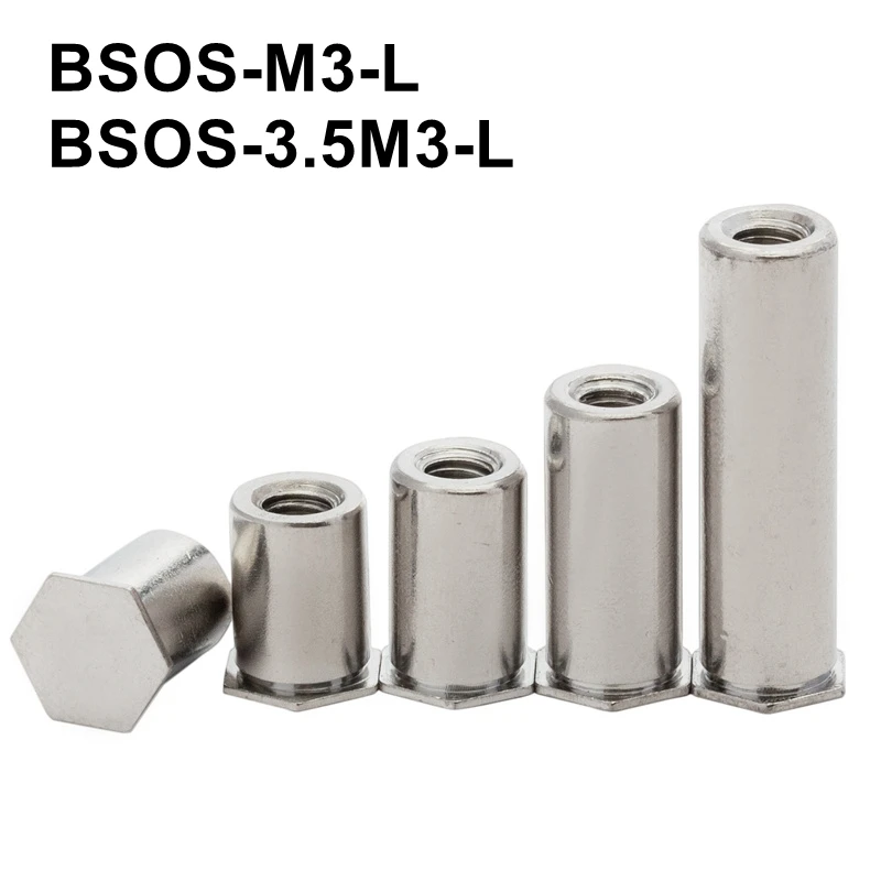 BSOS-M3-L и BSOS-3.5M3-L, заклеивающаяся лента из нержавеющей стали A2, заклеивающаяся шпилька
