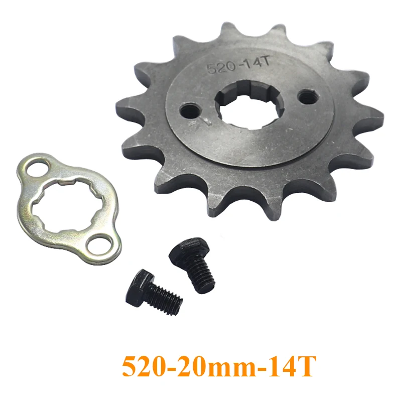 

520 20 мм 10T 11T 12T 13T 14T 15 16 17 18 19 20 T передняя звездочка двигателя для Honda Lifan ZongShen YCF ATV Quad Dirt Pit bike Buggy