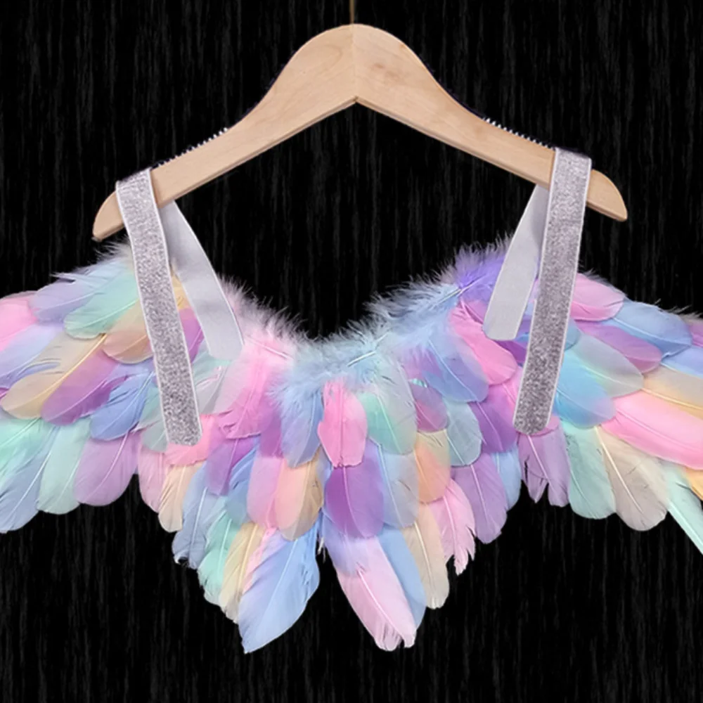 Высококачественные легкие крылья ангела реалистичные складные черные дьявола