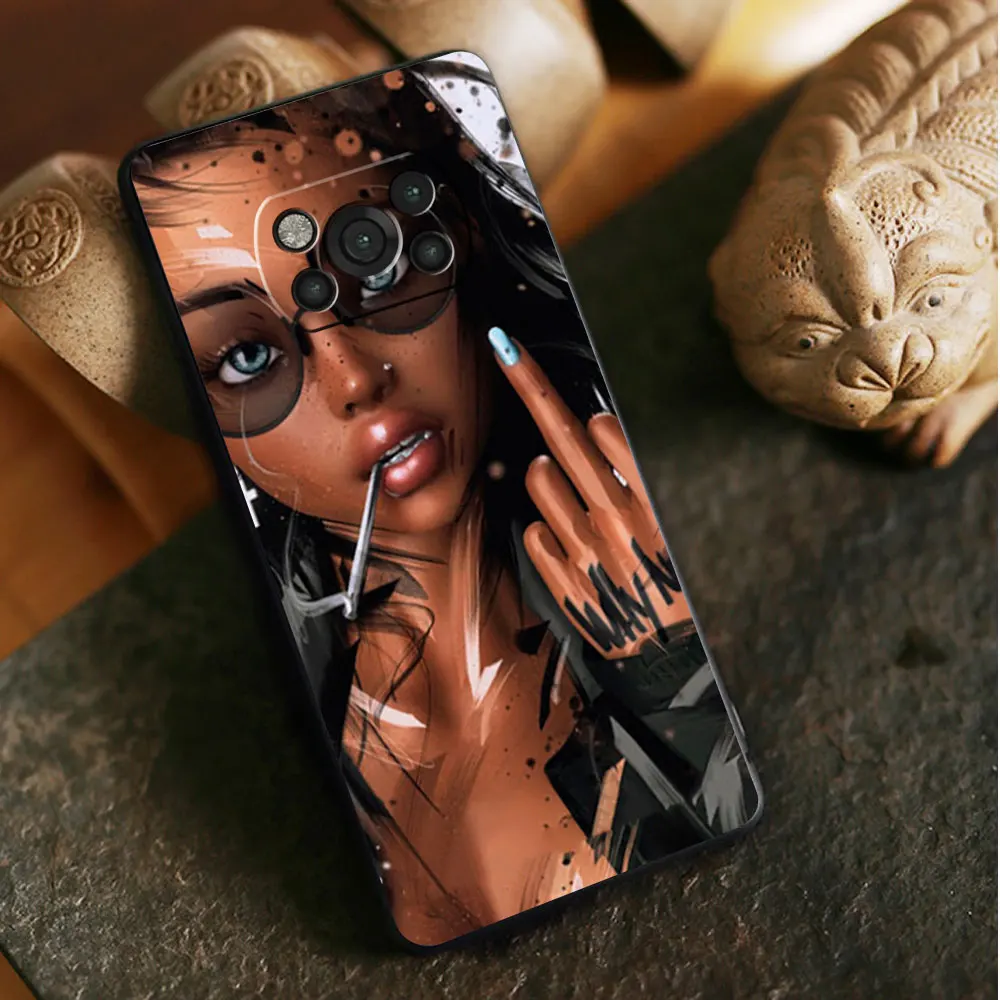 hot sexy sleeve tattoo girl for xiaomi poco f4 gt m4 pro 5g mi 11 lite m3 11t 10t 9t f3 x3 nfc x4 casing style celular case free global shipping