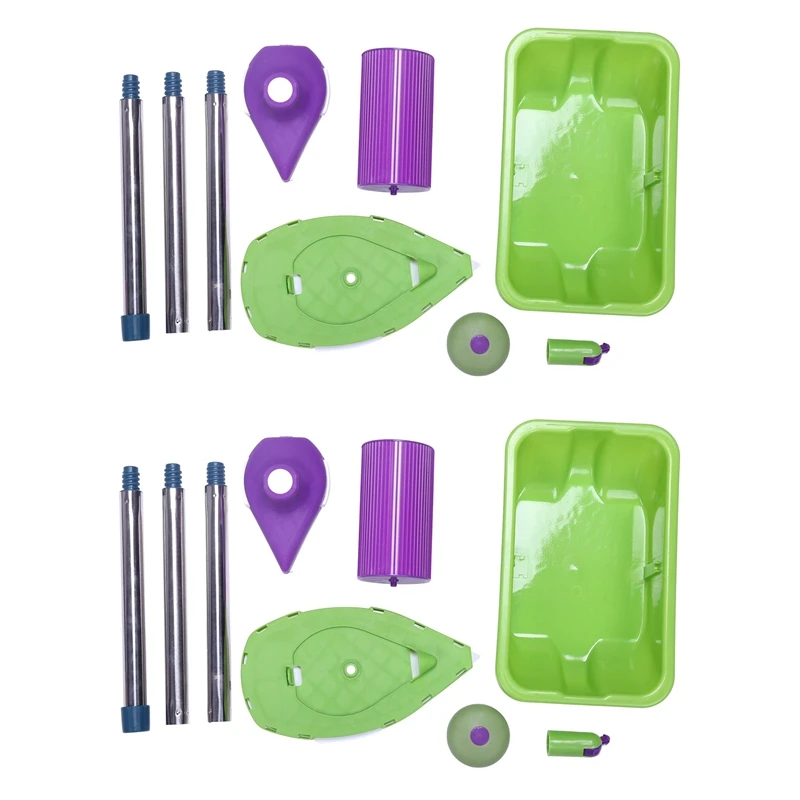 

18Pcs Paint Roller Tray Sponge Pads Kits Household Painting Brush Wall Decorative Hand Tools Home Room DIY Hand Tool Set