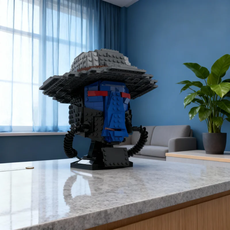 Фото Конструктор MOC Cad Bane Helmet Collection (598 деталей) — модель звездолета для сборки, архитектурный конструктор, идея для детей, подарки на Рождество, игрушки №1