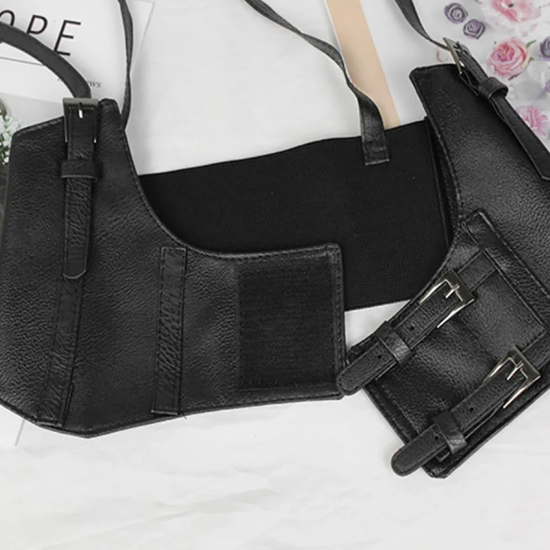 1 шт. женский сексуальный кожаный эластичный широкий пояс на талию поясной корсет