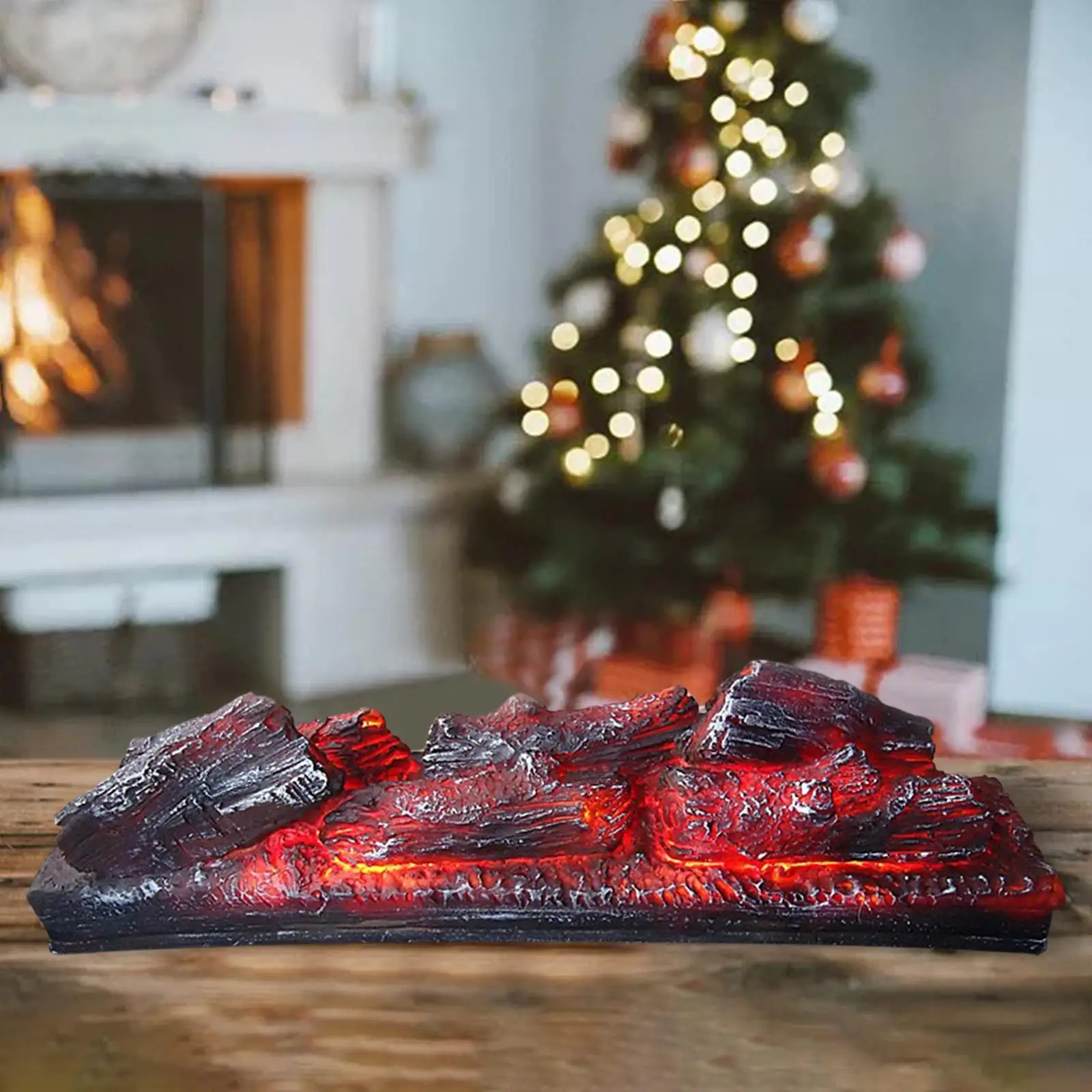 Электрический камин имитация поддельных дров для фестиваля кафе дома настольные