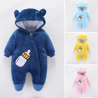 baby autumn and winter clothes men and women baby jumpsuit thickened newborn warm clothes new toddler rompers
