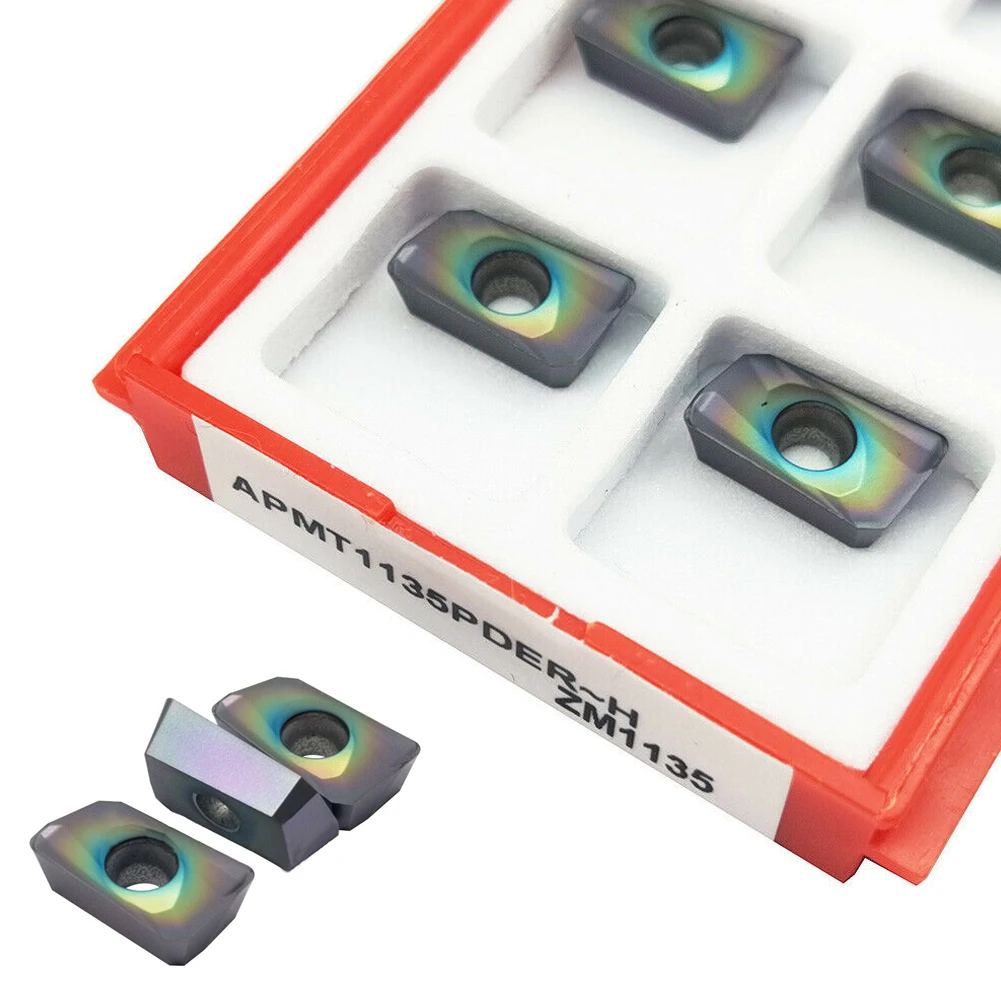 10 шт. APMT1135PDER-H 1135 APKT HRC65 ° Твердосплавная пластина фрезы для BAP 300R зрелых технологий