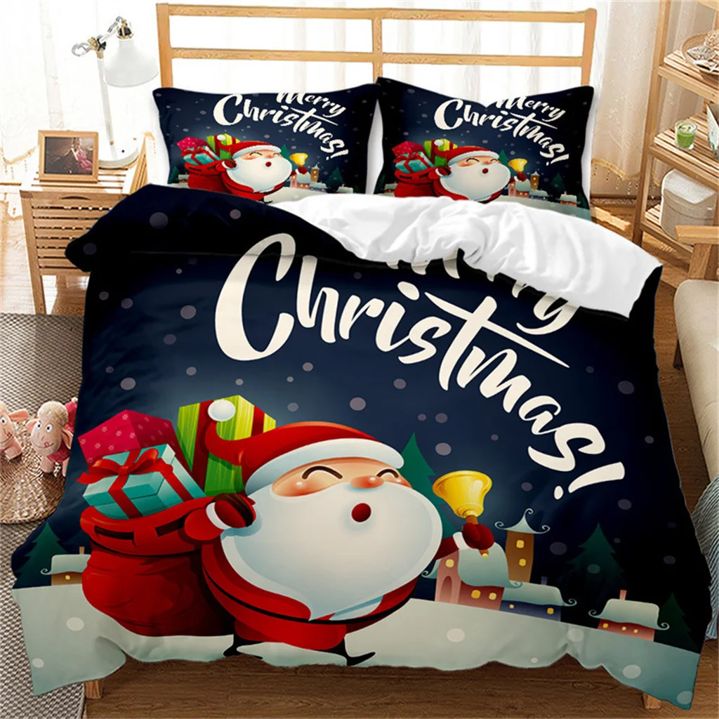 

Merry Christmas Red Childrens' Durex On Sale Quilt 3Pcs King Full Size Duvet Cover Bedding Linen Set Bedspread 200x200 240x220