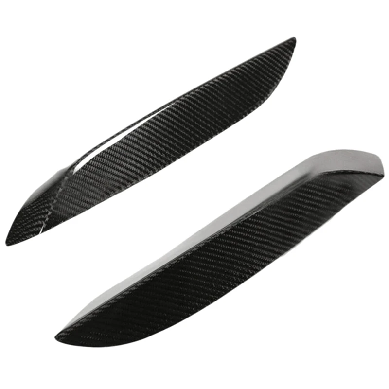 

1Pair Real Carbon Fiber Front Bumper Side Splitter Canards Lip Spoiler Replacement Parts For BMW F80 M3 F82 F83 M4 2015-2018