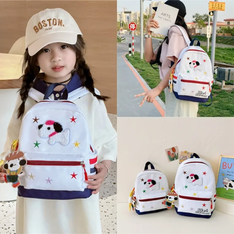 

Cute Girls Backpack Cartoon Puppy Kindergarten Children's School Bag Youth Backpack Junior High School Student Girl's Schoolbag