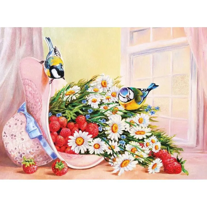 

GATYZTORY Frame Diy Painting By Numbers Kit Daisy Flowers Picture Coloring By Numbers For Adults Beginner Handicrafts Home Decor