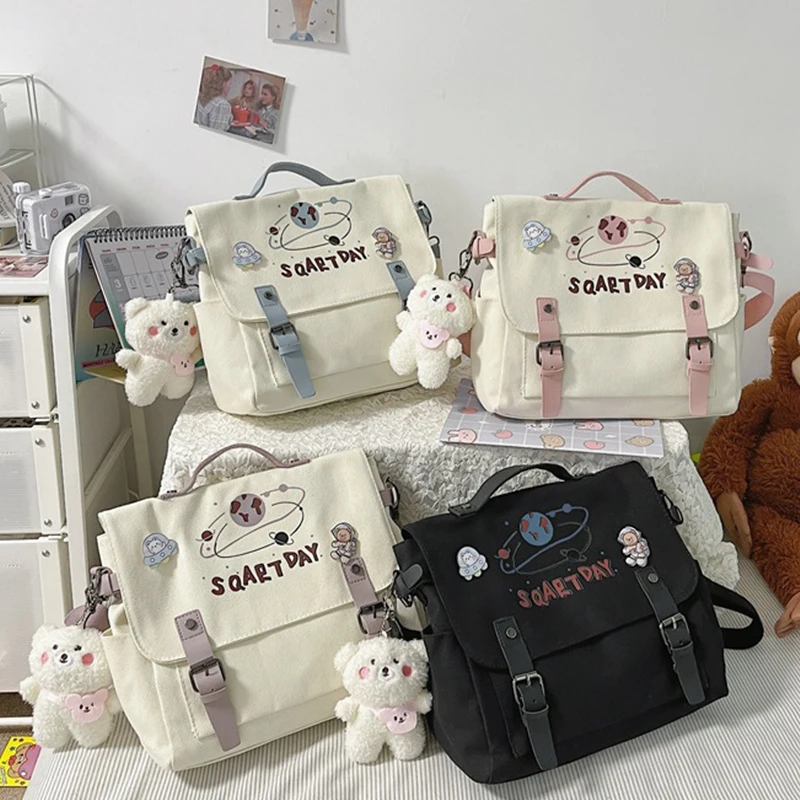 New Cute Cartoon Women's Crossbody Bags Korean Version Fashion Messenger Bags Large Capacity Casual Girl Student Shoulder Bags