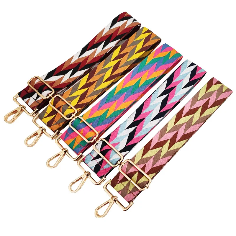 Bags Strap Belt Women Four Color Stitching Straps Crossbody Messenger Shoulder Bag Accessories Adjustable Belts Handbag Straps