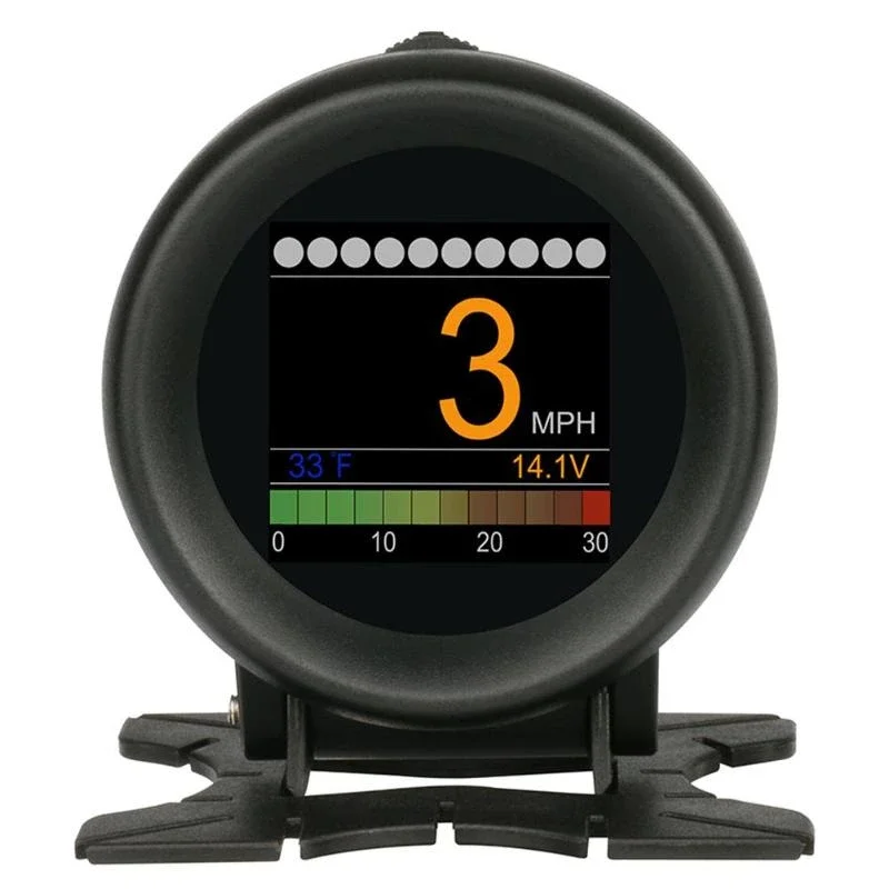 AUTOOL X60 OBD2 Display Speedmeter Tachometer Battery Vol-tage Water Oil Temperature Gauge Pressure Mile-age Auto Scanner HUD