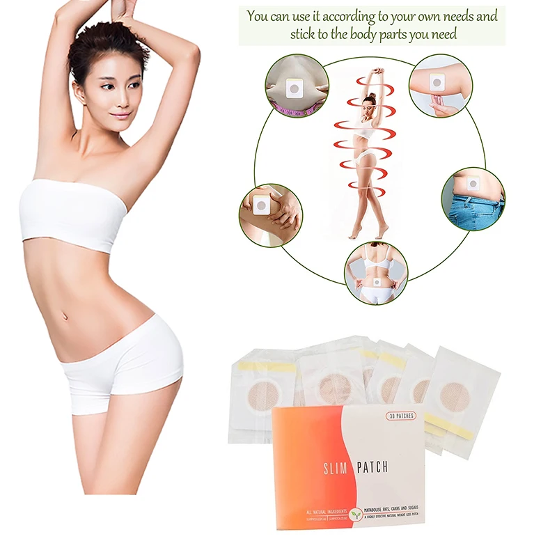 

Direct Sale 30pcs/box Belly Button Stickers Belly Fat Burning Weight Loss Removing Evil Dehumidification Weight Loss Tool Patche