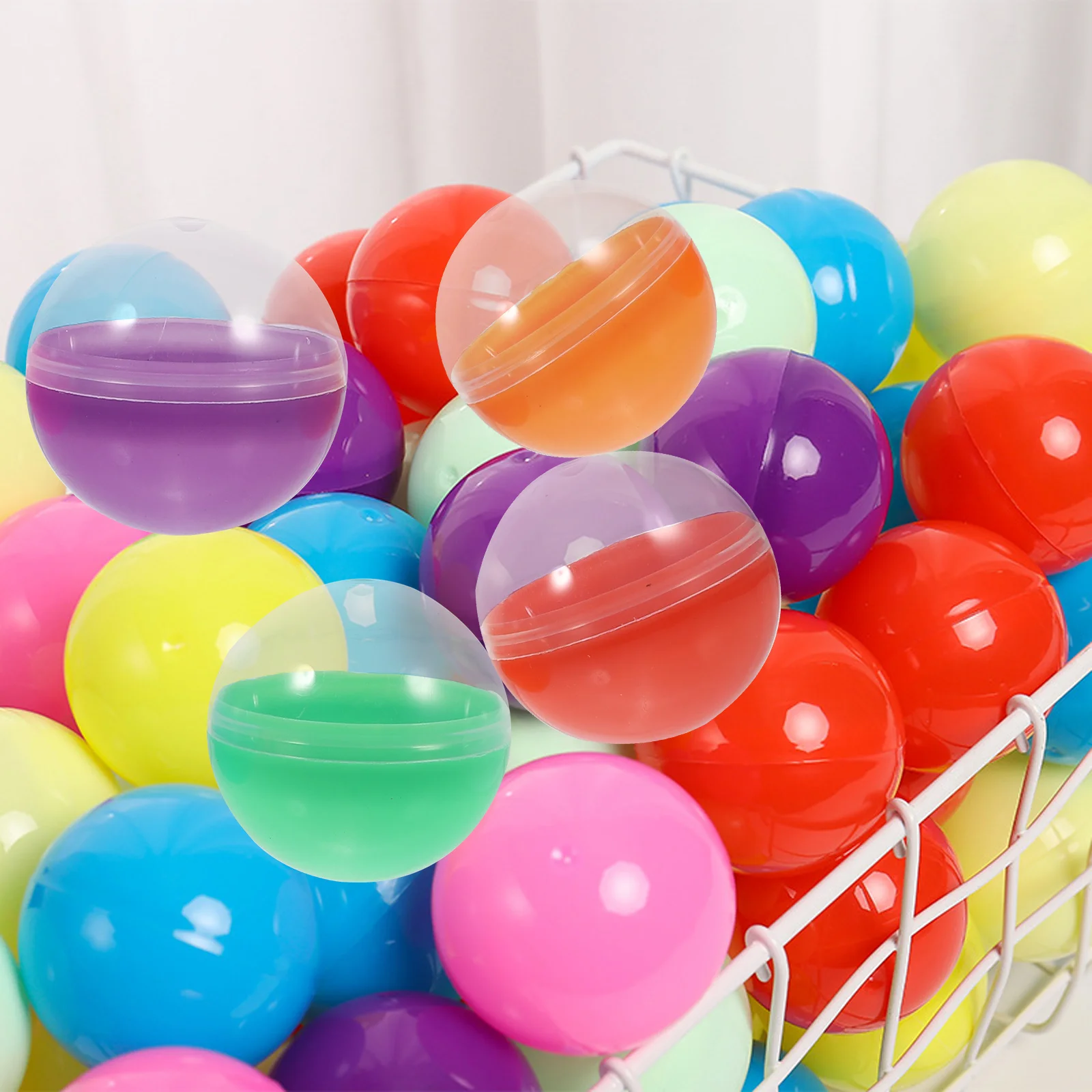 50 шт. 45 мм открывающиеся шарики Gashapon торговые вечерние игровые машинные капсулы