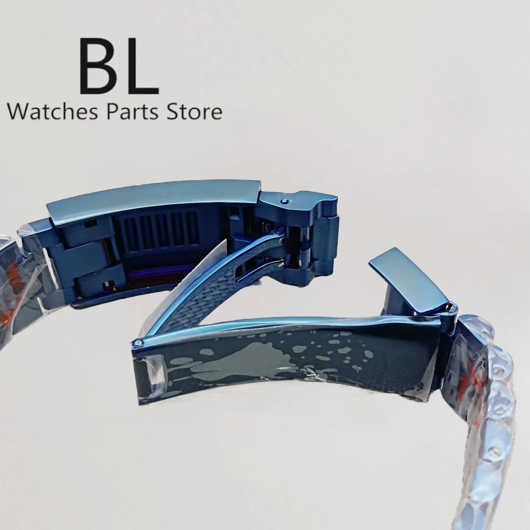 Голубые гальванизированные часы BLIGER 40 мм браслет для украшения устрицы/юбилея с