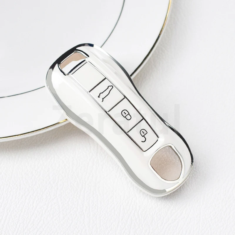 

Брелок для Porsche Cayenne 958 911 Lepin 996 Macan Boxster Panamera 997 944 924 Panamera 718 971 9YA Чехол для автомобильного ключа из ТПУ