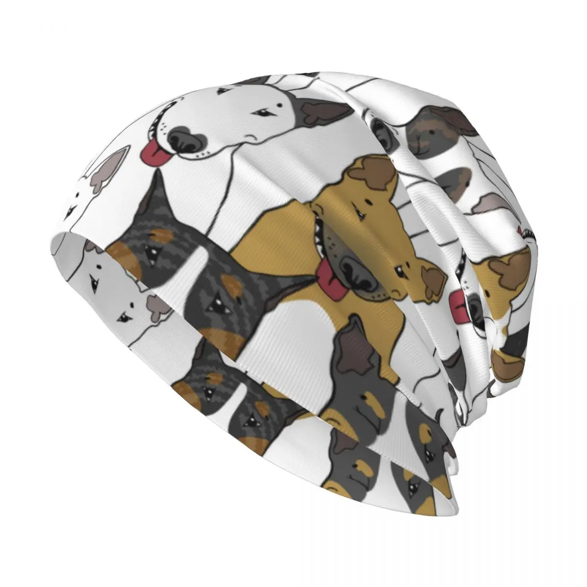 

Мужские облегающие шапки для женщин и мужчин, мужские облегающие шапки унисекс, трикотажная шапка в стиле бультерьер, стиль хип-хоп