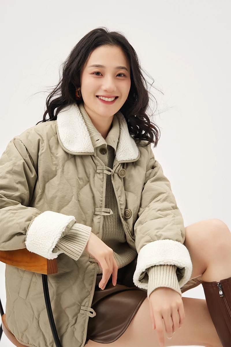 New 2023 Spring Thin Coat Women  90%  White Duck Down  Vintage  Single Breasted  Wide-waisted  Women Jacket  Abrigo Mujer