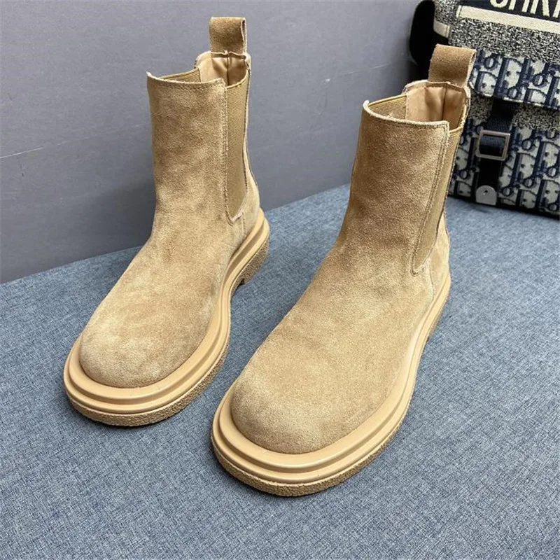 

Ботинки женские кожаные короткие в байкерском стиле, Винтажные ботинки на толстой подошве, с шлифованной подошвой, сетчатые, красные, Осень-...