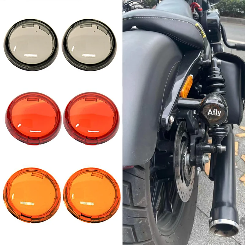 

Afly Motorcycle Indicator Lens Light Caps Cover For Harley Dyna Softail Electra Glide Road King Sportster 883 1200