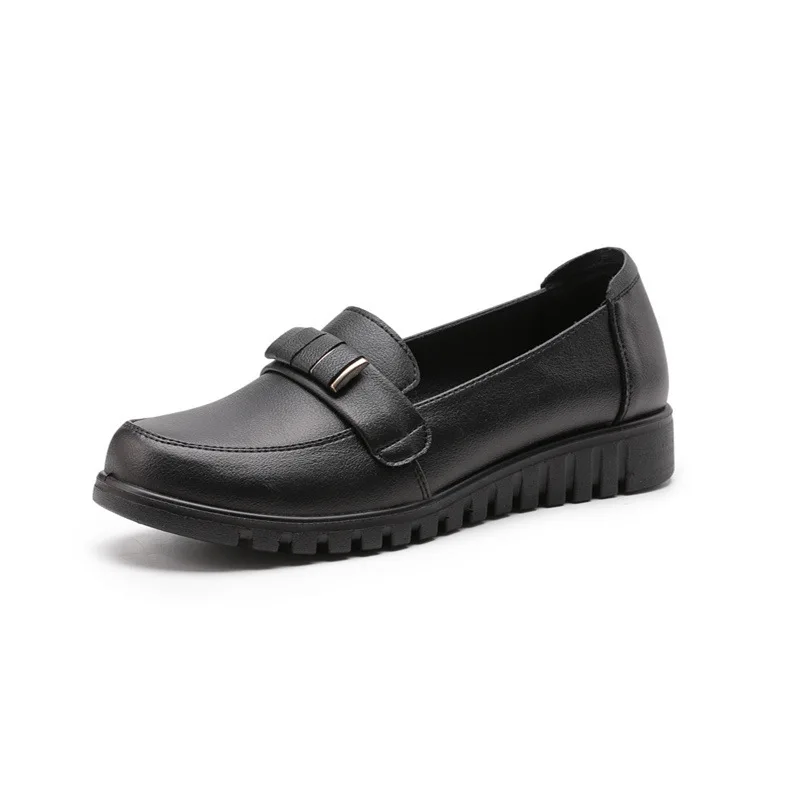 

Women's Shoes 2023 Spring Autumn New Female Leather Soft Sole Non-slip Single Shoes Fashion Casual Flat Sneakers for Women