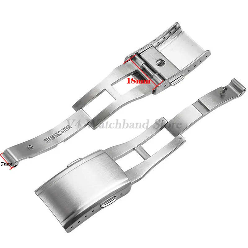Metal Folding Double buckle for Casio DW5600 DW5610 Replacement Stainless Steel Watchband Press Buckle Small Square Belt Clasp