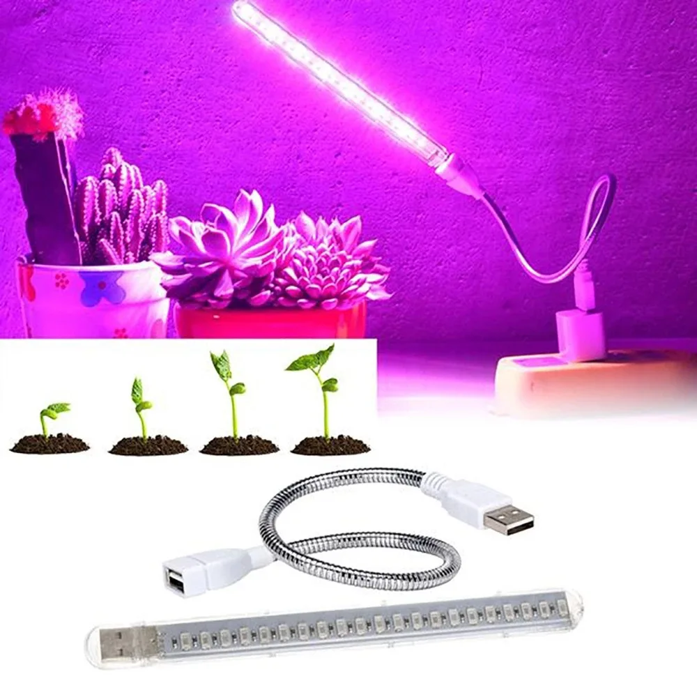 

LED Full Spectrum Plant Lamp USB LED Growth Light Indoor Plant Bulb For Greenhouse Tent Grow Flower Seedling Hydroponic Lighting