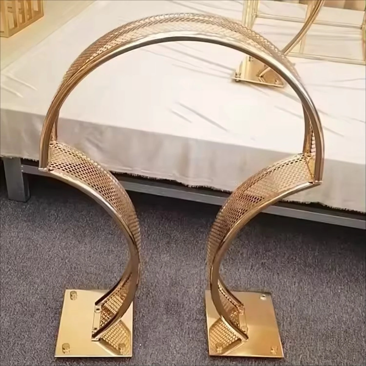 10 шт./6 шт.) Золотая подставка центральный элемент стола цветочный шар Цветочная