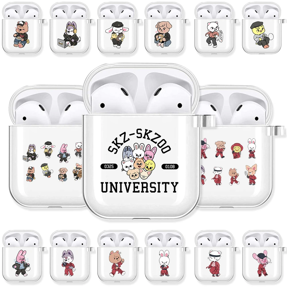 Kpop Stray Kids Skzoo Soft чехол из ТПУ для Apple Airpods Pro 3 2 1 Lee знаем Bang Chan Changbin Felix наушников Airpod