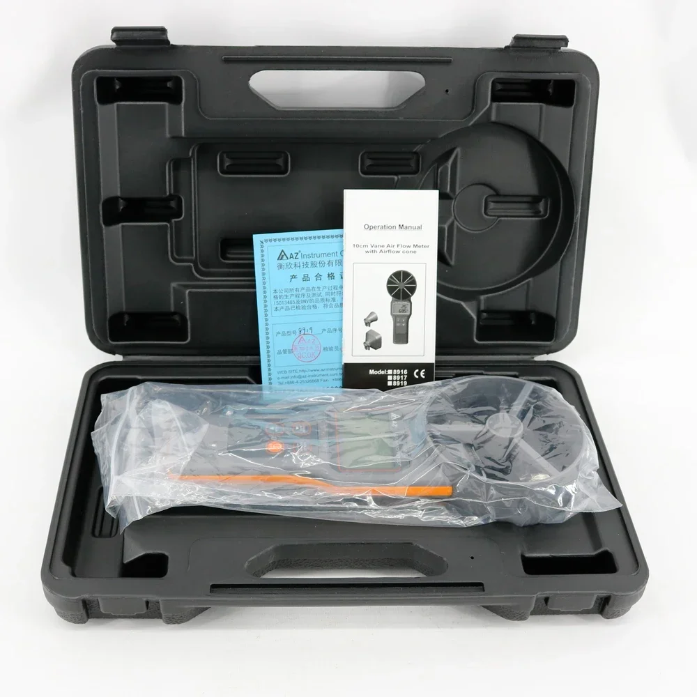 Многофункциональный измеритель воздушного потока AZ8919 скорости ветра