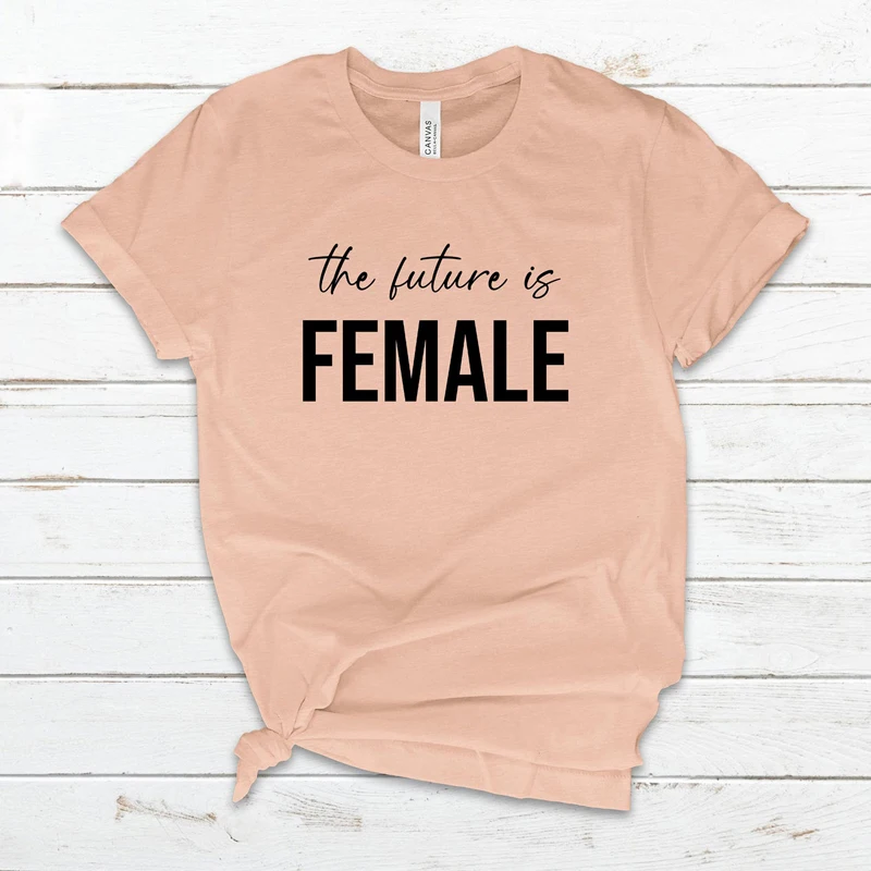Новинка женская футболка со слоганом будущее феминистские футболки рубашки