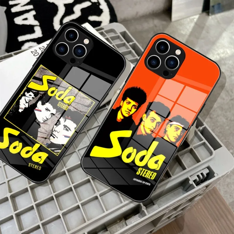 

Best Design 2021 Argentine Rock Band Soda Stereo Phone Case Glass For IPhone 14 13 11 12 Pro Plus X 13 Pro MAX XR XS MINI Covers