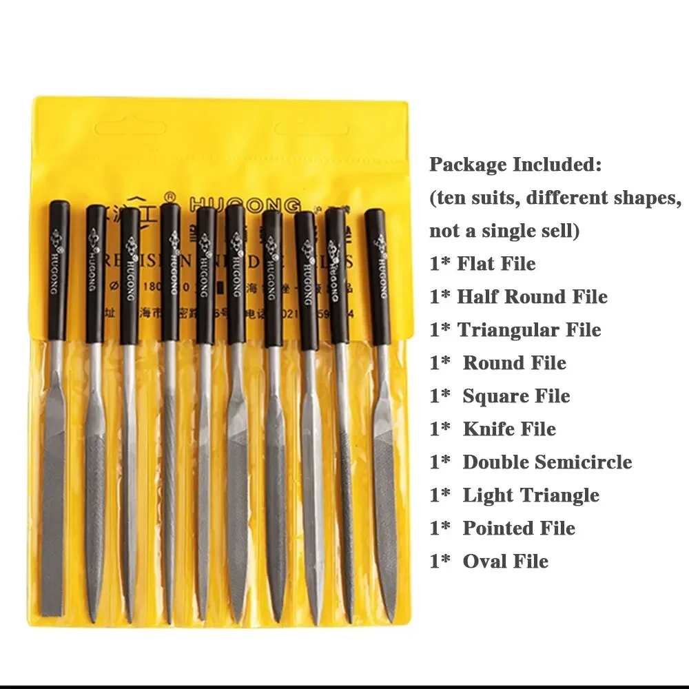 

Алмазная мини-пилка для игл, 10 шт., 140 мм, деревянная пилка «сделай сам» для металла, зеркальная полированная маленькая стальная пилка, ручные инструменты