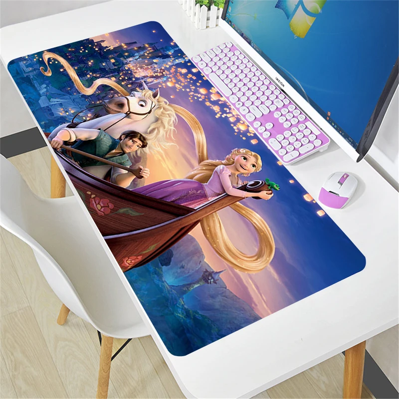 

Gaming Mouse Pad Tangled Anti-skid Mousepad Computer Offices Office Accessories Anime Mouse Mats Cool 900x400 Laptop Desk Mat