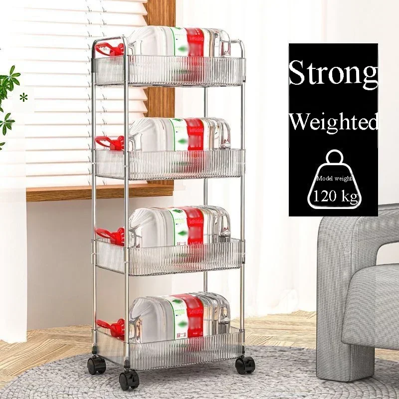 Акриловая Многослойная Тележка-органайзер Для Хранения Вещей Общежитий Закусок