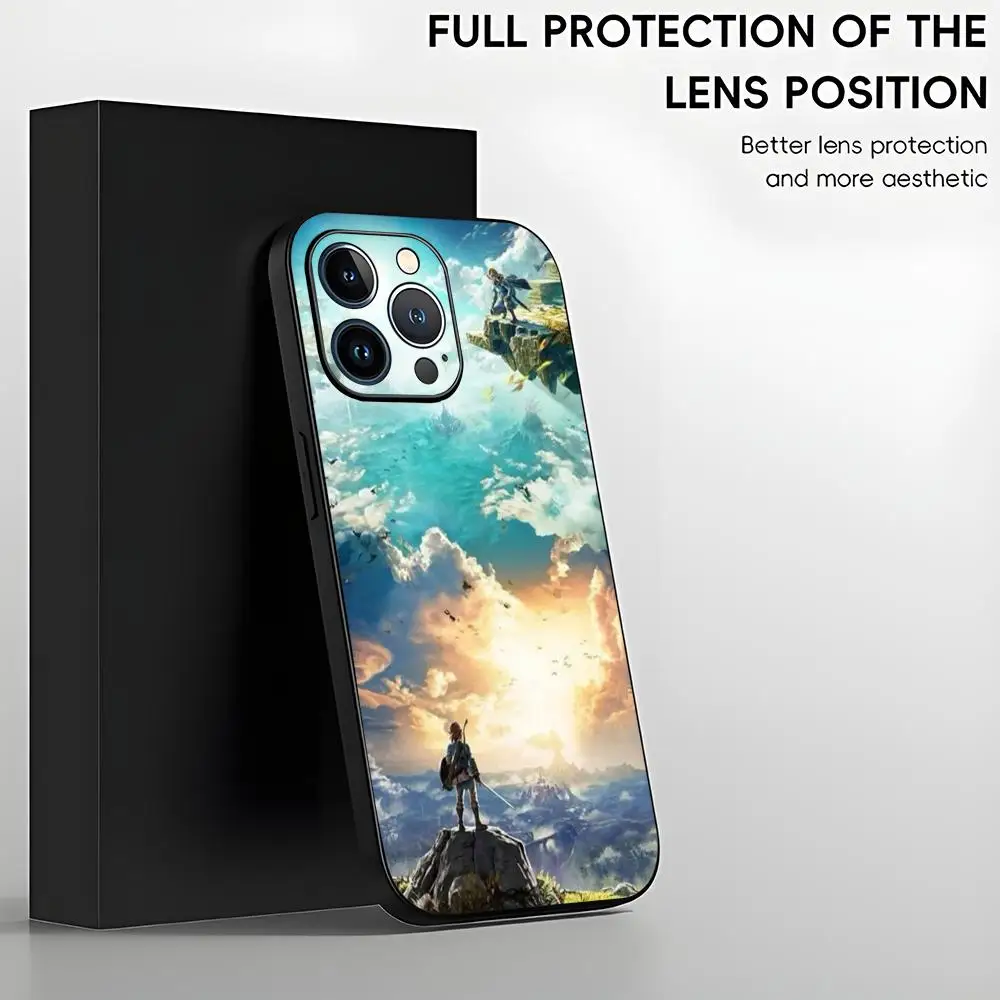 Чехол для телефона Game Legends Player Zeldas iPhone 15 14 13 12 11 X XR XS XSMAX 8 7 Plus Mini Pro Max мягкий черный