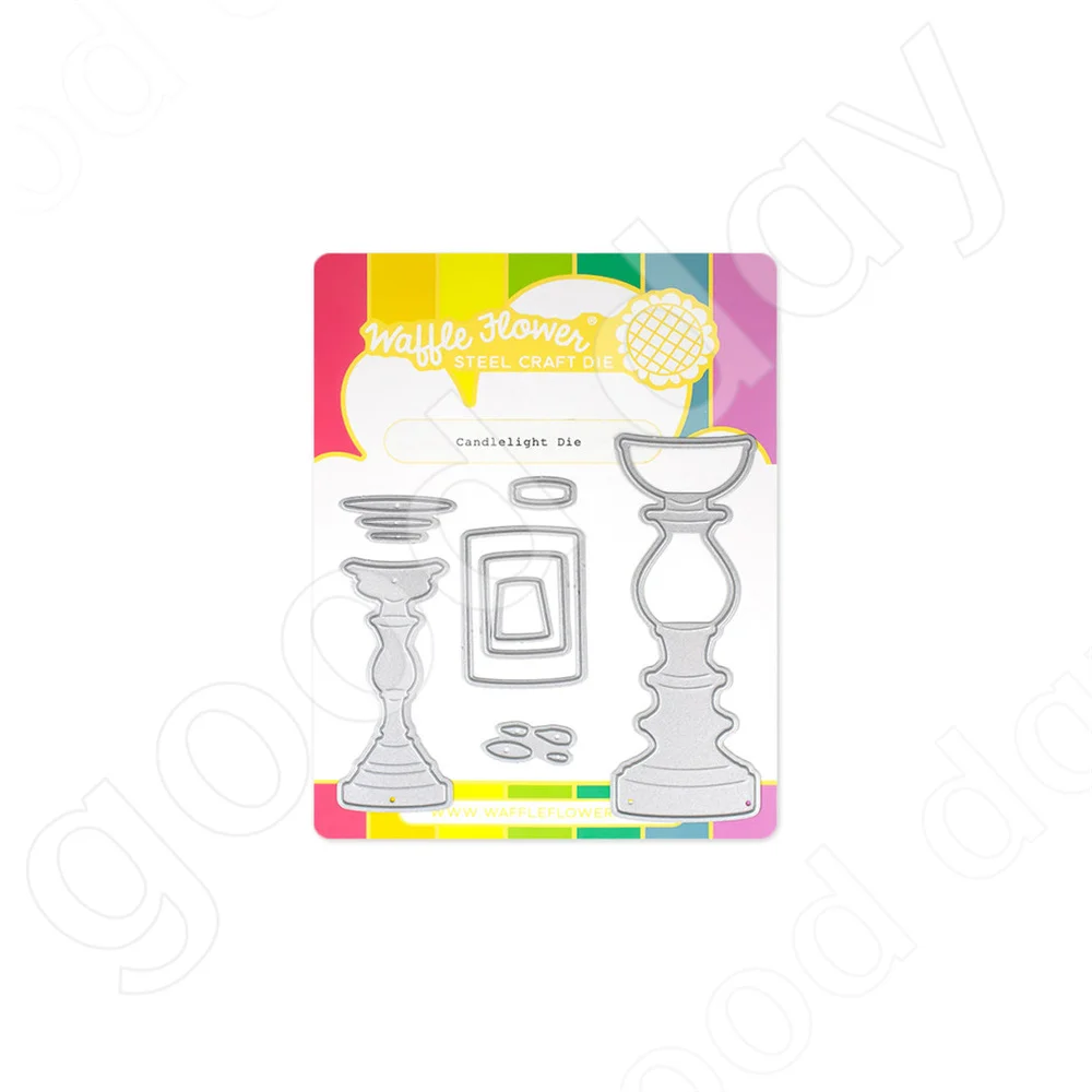 

Arrival 2023 New Candlelight Metal Cutting Dies Scrapbook Diary Decoration Embossing Template Diy Greeting Card Handmade