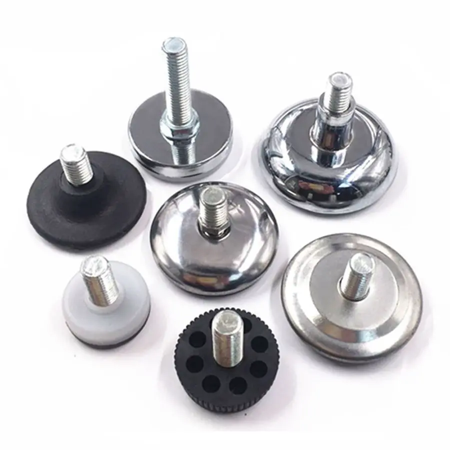 

2/4/8 pcs leveling machine feet m10 screw in height adjustable machine feet base diameter 16/18/20/23/27/28mm