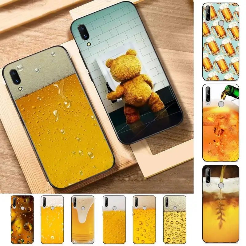 

World Beers Alcohol Summer Bubble Phone Case for Huawei Y 6 9 7 5 8s prime 2019 2018 enjoy 7 plus