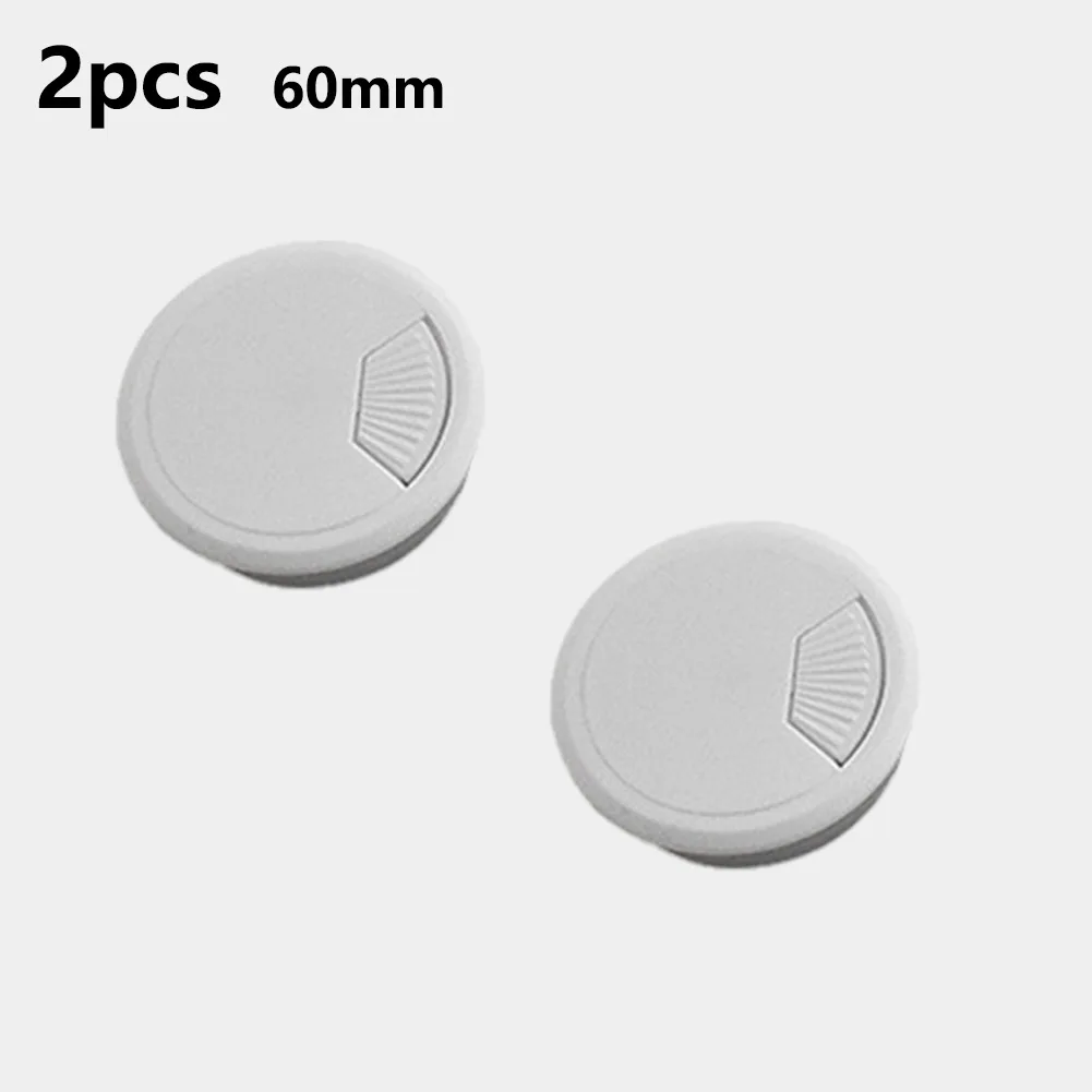 

2×Computer Desk Plastic Grommet Table Cable Computer Desk Cover Wire Hole Cover For Offices Homes Hotels Desks