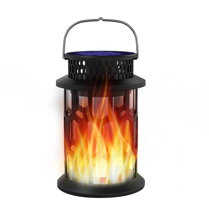 

Solar Lanterns Waterproof Flickering Flame Hanging Solar Lantern Camping Outdoor Decorative for Halloween Garden Yard Path