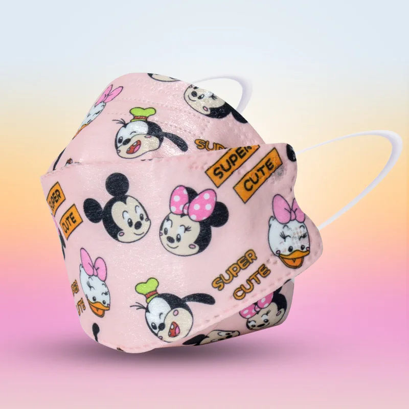

Детская маска для лица Disney, 4 слоя, многоразовый респиратор для девочек с Микки Маусом, 95%