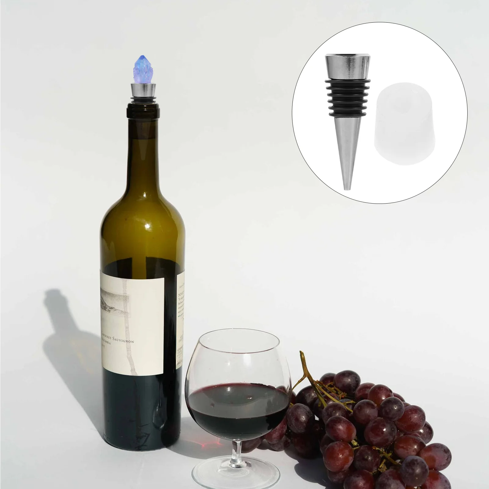 

1 Set of Crystal Cluster Epoxy Mold DIY Stopper Crystal DrusE Ornament Mold