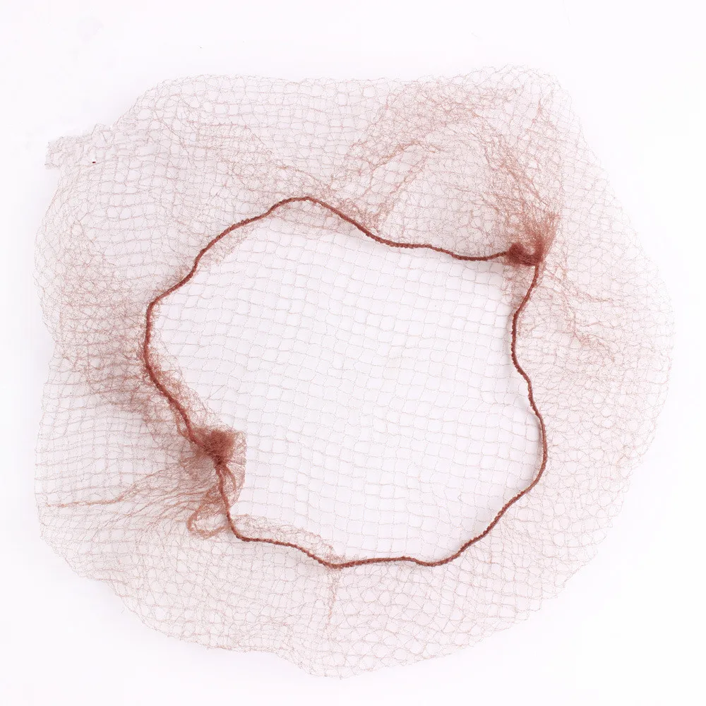 

Hot Sale Disposable 5mm Nylon Hairnet Hair Nets For Wigs Weave Invisible 20inch Dancing Hairnet for Bun Hair Styling Tool